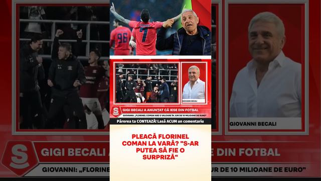 Pleaca Florinel Coman la vara? "S-ar putea sa fie o surpriza"