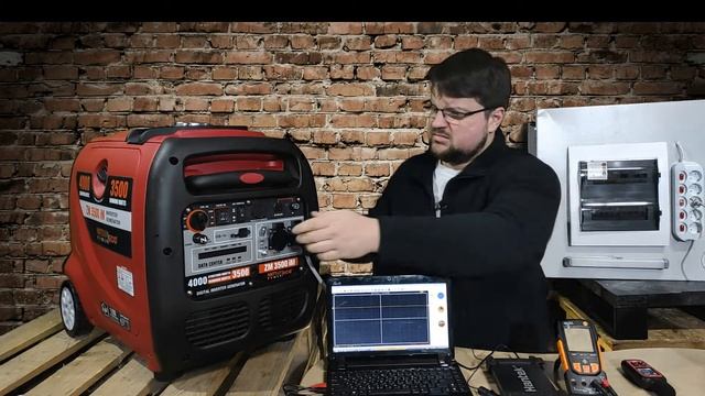 Полный тест Mitsui Power ZM3500IM. Нагрузка, осциллограмма с генератора, шумность и обзор генератор