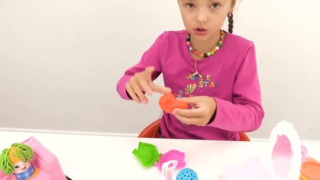 Видео для детей. Делаем прически из Плей До смотреть онлайн