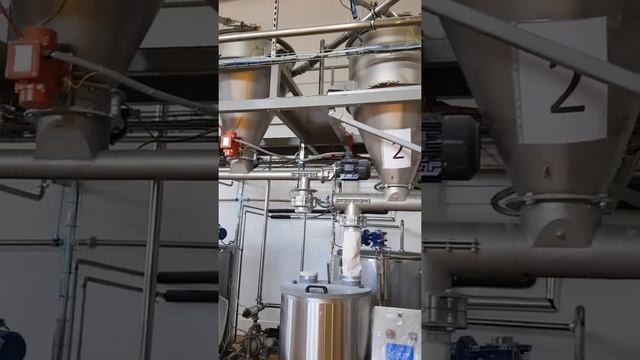 Подача муки в дозатор пневмотранспортом смотреть онлайн