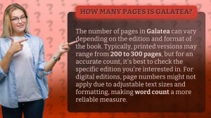 How many pages is Galatea?