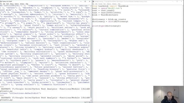 Easily counting proper nouns in a string using TextBlob