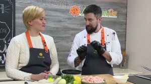 Готовим сливочные креветки с чесноком и рисом