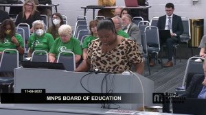 11/08/22 MNPS Board of Education