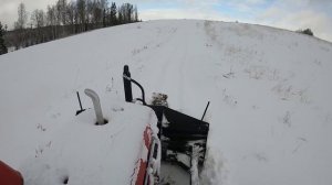 ДТ-75 и минитрактор- расчистка снега. Испытания ДТ-75 после капремонта.