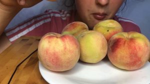 МУКБАНГ | Сладкие персики | АСМР |  PEACHES | no ASMR | MUKBANG