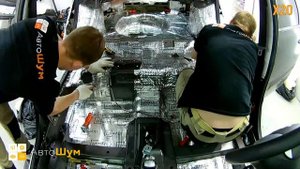 Шумоизоляция пола с арками Datsun On Do в уровне Премиум. АвтоШум.