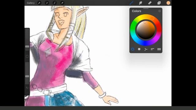 Drawing in Procreate (iOS), trying to copy official Zelda art! | Unscripted Coding смотреть онлайн