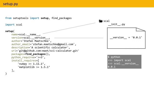 Python packages: quick and easy.