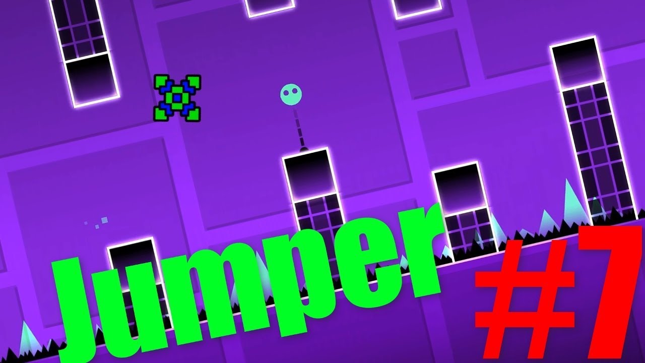 Geometry dash прохождение. Геометрии Дэш Jumper. Jumper Geometry Dash. Уровень Jumper в геометрии Даш. Jumper Geometry Dash превью.