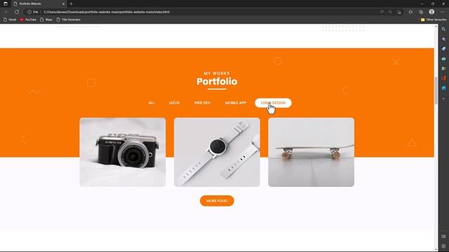 Personal Portfolio in HTML,CSS & JS | 2023 FREE SOURCE CODE