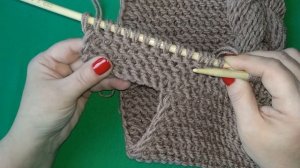 Шарф капюшон - МК2 - Вязание спицами / Scarf Hooded knitting tutorial - DiY - Lesson 2