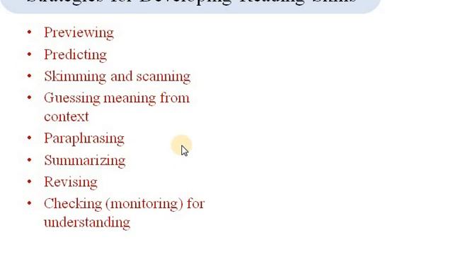 Strategies for Developing Reading Skills смотреть онлайн