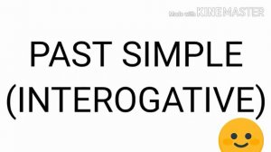 #Past simple negative and interrogative