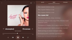 Караоке "Отключаю телефон "  Инстасамка