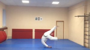 Mae Mawari Ukemi (Zempo Kaiten Ukemi). Yoshinkan Aikido