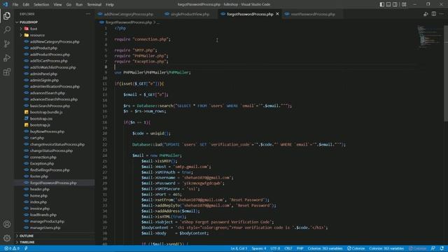 E - Commerce Web Application Development  Forgot Password - OSHIYA ACADEMY
