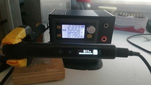 паяльник FNIRSI HS01 питание от 24 вольт