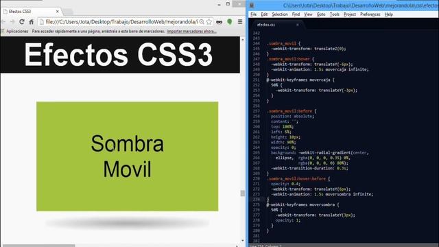 CSS3 con Keyframe - Efecto Sombra Movil @JoseCodFacilito смотреть онлайн