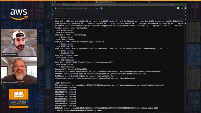Deploying a three tier microservices application using AWS Copilot смотреть онлайн