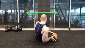 Русский твист с отягощением. Russian twist. Техника выполнения