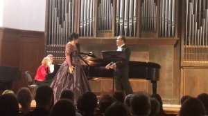 Алиса Гицба, Сергей Спиридонов, Светлана Бондаренко. Сцена Мими и Родольфа из 1акта оперы "Богема"