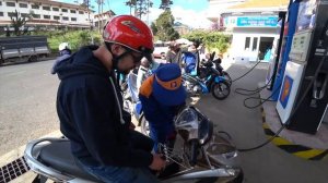 Вьетнам, Далат водопад Пангур. Аренда байка.