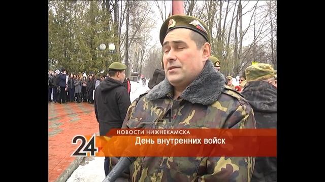 Нижнекамцы отпраздновали День внутренних войск России смотреть онлайн