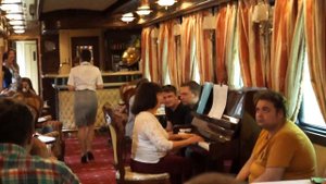 Республика Карелия. Рускеальский экспресс. Вагон-ресторан.