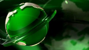 Зеленый глобус, новостной футаж. Green Globe