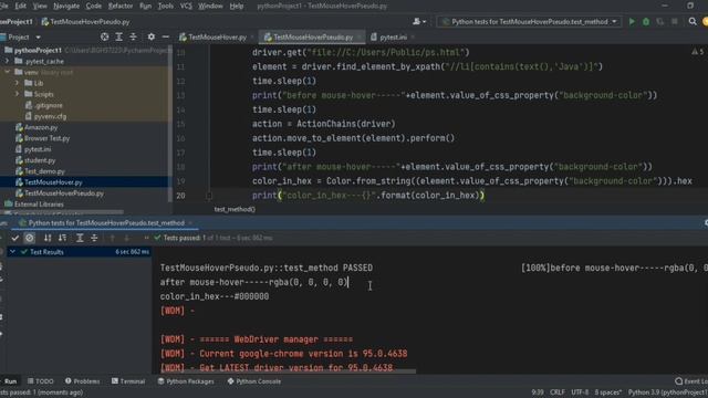 How to handle pseudo-elements in css using Selenium | ::after | ::before || getting css property |