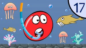 Новый Несносный КРАСНЫЙ ШАР #17. Водный мир. Мультик ИГРА New Red Ball 2 на Игрули TV