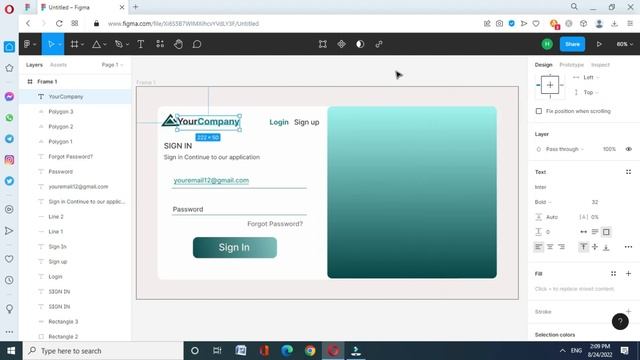 How to Design a Login Form in Figma | UI design login page смотреть онлайн