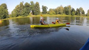 Августовский канал. Соревнования по гребле на байдарках ОАО "Белкард", г. Гродно 21 июля 2022 года.