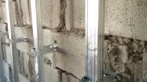 гипсокартон, обшивка стен (2 слоя), монтаж + каменная вата. Plasterboard Wall and mineral wool.