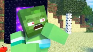 Minecraft Life | Zombo broke the portal? End of time travel? | Minecraft Animation