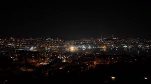 Вид с Нагорного парка ночью