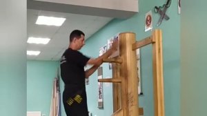 Винчунь. мук ян чжонг. связка бонсао-лапсао-факсао-боковая ладонь