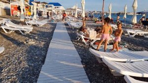 Массаж в лазаревском на закате на берегу моря под шум прибоя