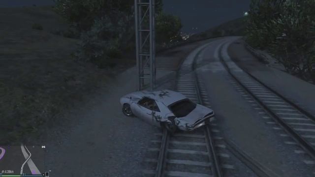 GTA 5 Что Будет Если Столкнуть Поезд и Машину? смотреть онлайн