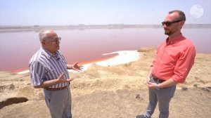 Розовое озеро Масазыр в Азербайджане