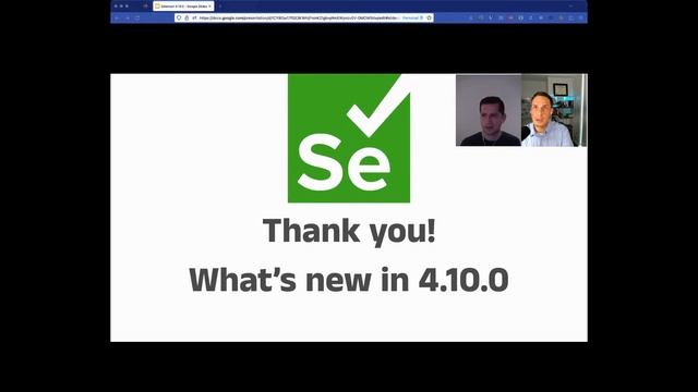 Selenium 4.10 Release Announcement Live Stream w/ Q&A