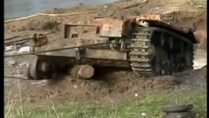 Подъем немецкого самоходного штурмового орудия Stug-III