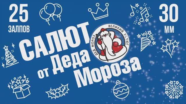 Фейерверк САЛЮТ ОТ ДЕДА МОРОЗА 25 залпов