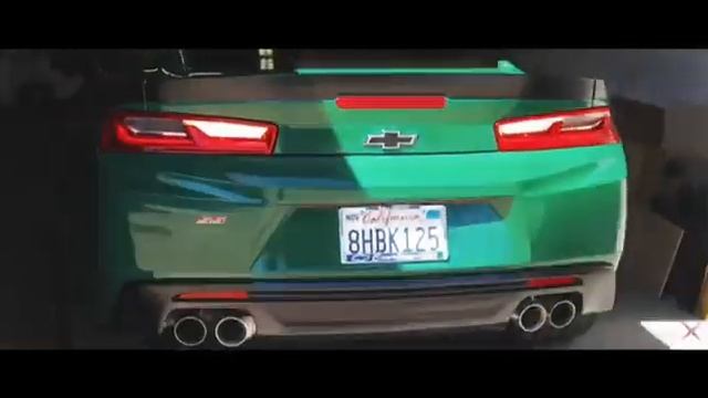 Camaro SS 1LE wrapped in Orafol fir tree green смотреть онлайн