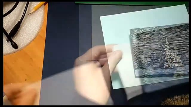 МК Новогодние открытки своими руками. №2 смотреть онлайн