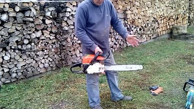 Три способа запуска цепной бензопилы...