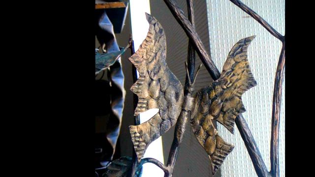 Красивые кованые элементы БАБОЧКА из металла крылья смотреть онлайн