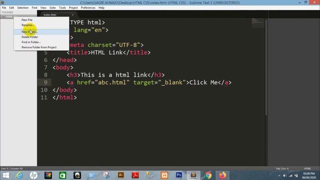 HTML Link Tag | How to Link a Page in HTML