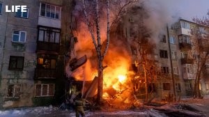 Два подъезда уничтожено взрывом газа в Новосибирске